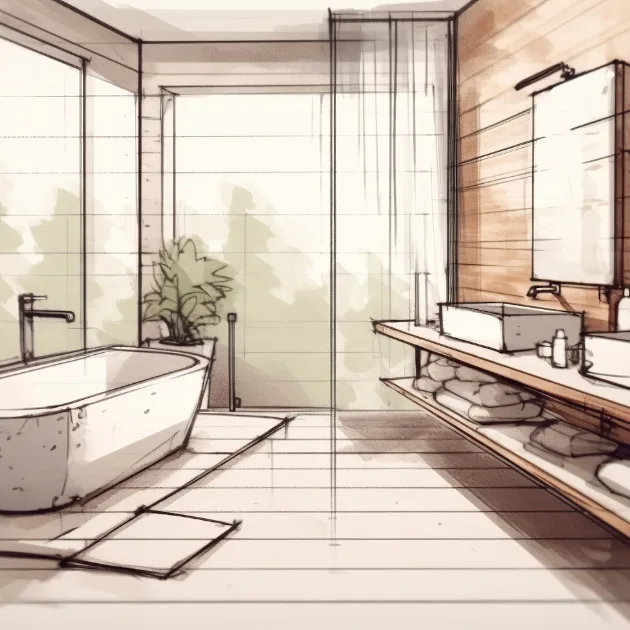 croquis-conception-salle-de-bain-moderne